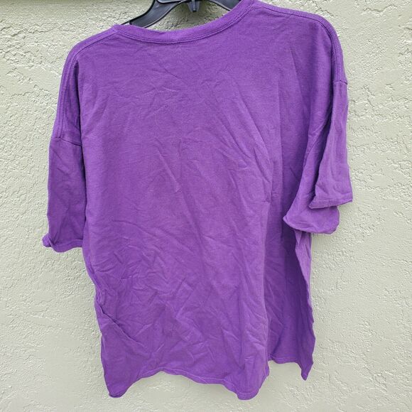 Delta Pro Weight T Shirt 0 Days Without Sarcasm 2XL XXL Purple 100% Preshrunk - Picture 2 of 5